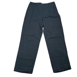 Pendleton‎ Women’s Cotton Side Zip Textured Black Pants Size 10